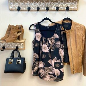 Midnight boho sleeveless top M